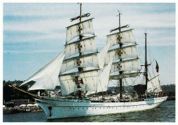 21597 / ⭐ Tirage 300ex Voilier SAGRES II Portugal 1937 Albert KEHYAIAN VOILES LIBERTE 1989 ROUEN  - Sailing Vessels