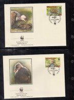 NIUAFO'OU INSEL, Tonga  233-236, 4 FDC, WWF, Weltweiter Naturschutz: Pritchard-Dschungelhuhn, 1992 - Tonga (1970-...)