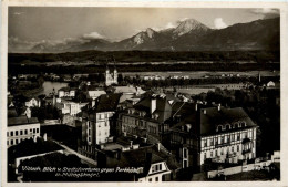 Villach - Blick V. Stadtpfarrturm Gegen Parkhotel Und Mittagskogel - Villach