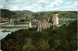 Schloss Stolzenfels Mit Lahnstein - Lahnstein