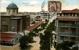 Port Said - Rue De Lesseps - Puerto Saíd