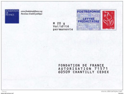 FRANCE PAP REPONSE FONDATION DE FRANCE NEUF - Prêts-à-poster:Answer/Lamouche