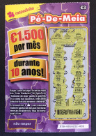 116 X, Lottery Tickets, Portugal, « Raspadinha », « Instant Lottery », « Pé-de-Meia », Nº 578 - Billets De Loterie