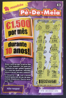 116 X, Lottery Tickets, Portugal, « Raspadinha », « Instant Lottery », « Pé-de-Meia », Nº 578 - Billetes De Lotería