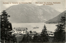 Gasthaus Zur Seespitze Am Achensee - Blick Gegen Den Seeberg, - Achenseeorte