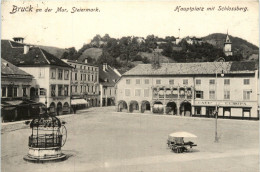 Bruck A.d. Mur/Steiermark - Hauptplatz Mit Schlossberg - Bruck An Der Mur