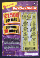 116 X, Lottery Tickets, Portugal, « Raspadinha », « Instant Lottery », « Pé-de-Meia », Nº 578 - Billets De Loterie