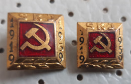 Communist Party Of Yugoslavia SKJ 1919/1959 Hammer Sickle Yugoslavia Pins - Asociaciones