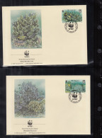 TUVALU  638-641, 4 FDC, WWF, Weltweiter Naturschutz: Blaue Koralle, 1992 - Tuvalu