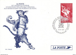 FRANCE 1997 PERRAULT LE CHAT BOTTÉ Souvenir Philatélique - Documents Of Postal Services