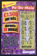 116 X, Lottery Tickets, Portugal, « Raspadinha », « Instant Lottery », « Pé-de-Meia », Nº 578 - Billetes De Lotería