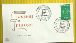 Enveloppe  Journee De L Europe Paris  1960 - 1960-1969