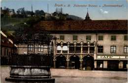 Bruck A.d. Mur/Steiermark - Historischer Brunnen Und Kornmesserhaus - Bruck An Der Mur