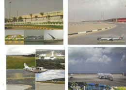 4   POSTCARDS WORLD AIRPORTS PUBLISHED IN AUSTRALIA - Vliegvelden