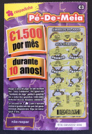 116 X, Lottery Tickets, Portugal, « Raspadinha », « Instant Lottery », « Pé-de-Meia », Nº 578 - Billetes De Lotería