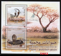 BF. N°34 : Année 2019 : Espèces Protégées : Cobra Et Oryx Dammah - Algérie (1962-...)