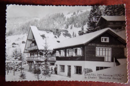 Carte Photo Châtel ; Le Chalet " Blanche Neige " - Obl. Flamme - Châtel