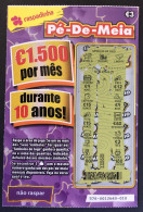 116 X, Lottery Tickets, Portugal, « Raspadinha », « Instant Lottery », « Pé-de-Meia », Nº 578 - Biglietti Della Lotteria