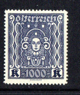 Österreich 1922: Mi.-Nr. 404:  Frauenkopf   ** - Unused Stamps