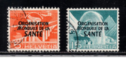 Switzerland, OMS, WHO, Used, 1948, Michel 6, 8 - OMS