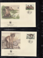 FINNLAND  1202-1205, 4 FDC, WWF, Weltweiter Naturschutz: Polarfuchs, 1992 - Neufs