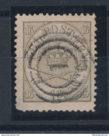 1864/70 Danimarca/Denmark - N° 15  Oliva  16s  Usato - Autres & Non Classés