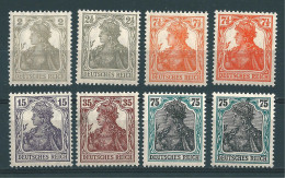 MiNr. 98, 99 A/b, 101, 102, 103, 104 A/b, Postfrisch - Unused Stamps