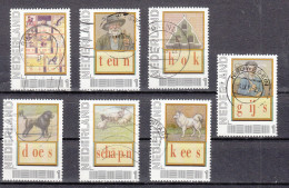 Nederland Persoonlijke Zegels: 7 St; Thema: Leesplankje, Teun, Hok, Gijs, Kees, Schapen,does, - Used Stamps