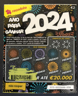 116 X, Lottery Tickets, Portugal, « Raspadinha », « Instant Lottery », « 2024 ANO PARA GANHAR », Nº 573 - Lotterielose