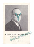 Mémento D'Auguste Aboulin, Missionnaire De Saint François De Sales, Religieux, 27/03/1950, Décès, à Localiser - Images Religieuses