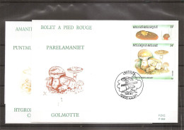 Belgique  - Champignons ( 2418/2421 Sur 4 FDC  à Voir) - 1991-2000