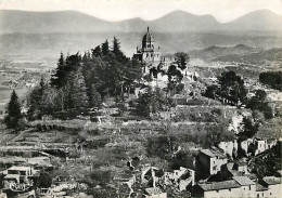 04 - Forcalquier - Vue Aérienne De N.-D. De Provence - Mention Photographie Véritable - Carte Dentelée - CPSM Grand Form - Forcalquier