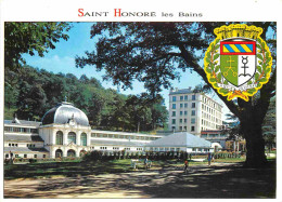 58 - Saint Honoré Les Bains - Etablissement Thermal - Blasons - CPM - Flamme Postale - Voir Scans Recto-Verso - Saint-Honoré-les-Bains