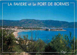 83 - Bormes Les Mimosas - La Favière Et Le Port De Bormes - Au Loin Le Lavandou - CPM - Voir Scans Recto-Verso - Bormes-les-Mimosas