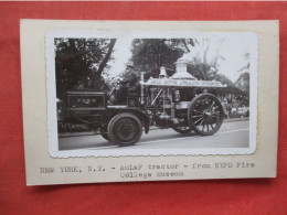 1912 Apparatus.  New York Fire College Museum. Photo Attached To Postcard.       Ref 6390 - Bombero