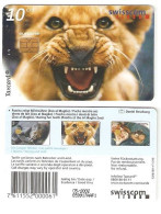 LION - ZOO AL MAGLIO - SWISSCOM 10 CHF - SWITZERLAND - - Zwitserland