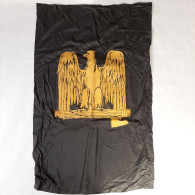 (S11) Bandiera Stendardo Da Casa Del Fascio In Cotone Con Aquila E Fascio Dim. 132x83 Cm. - Drapeaux