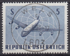 REPUBLIK OSTERREICH Avion Cachet Wels - Oblitérés