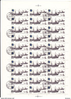 URSS 1983 BATEAUX DE PËCHE  5 Planches De 30 Yvert 5010-5014, Michel 5287-5291 Oblitéré, Used; Cote :yv 45 Euros - Hojas Completas