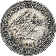 Monnaie, États De L'Afrique Centrale, 50 Francs, 1961 - Zentralafrik. Republik
