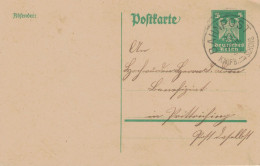 Bahnpost Kaufbeuren - Schongau 1925 - Sachsenrieder Bähnle - Ganzsache - Briefkaarten