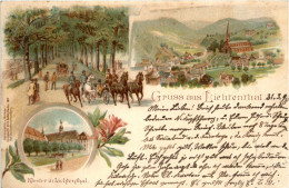 Gruss Aus Lichtenthal - Litho - Baden-Baden