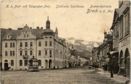 K. K. Post- Und Telgrafen-amt, Städtische Sparkasse, Bismarckstrasse - Bruck An Der Mur