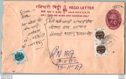 Nepal Postal Stationery Flowers 50p - Nepal