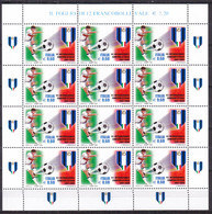 A1540 - ITALIA MINIFOGLIO Ss N°21 ** CALCIO FOOTBALL ( Registered Shipment Only ) - Blocks & Sheetlets