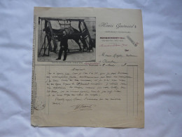 FACTURE ANCIENNE : HENRI GUENARD Chirurgien -Vétérinaire - MONDOUBLEAU (41) - Travail-Bascule Pour Opérations 1948 - 1900 – 1949