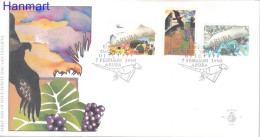 Aruba 1990 Mi 70-72 FDC  (FDC ZS2 ARB70-72b) - Águilas & Aves De Presa