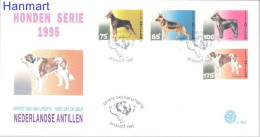 Netherlands Antilles 1995 Mi 829-832 FDC  (FDC ZS2 DTA829-832) - Dogs