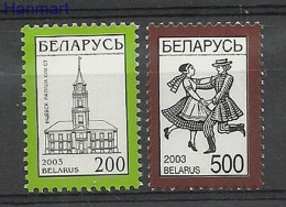 Belarus 2003 Mi 401-402II MNH  (ZE4 BYL401-402II) - Chiese E Cattedrali
