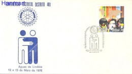 Brazil 1974 Mi 1431 FDC  (LFDC ZS3 BRZ1431) - Rotary, Lions Club